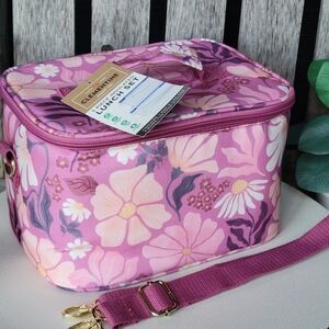 Clementine Five Piece Insulated Lunch Set Lavender Florals